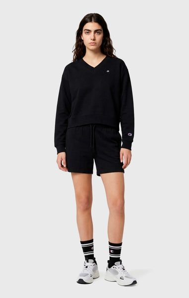 Women’s Lightweight Reverse Weave V-Neck Sweatshirt