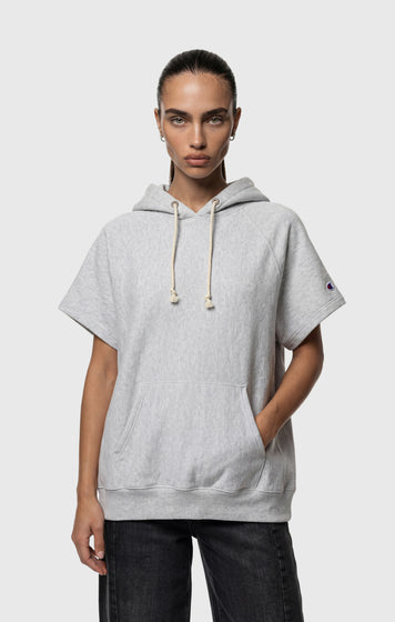 Sweat Léger Sans Manches à Capuche Reverse Weave pour Femme