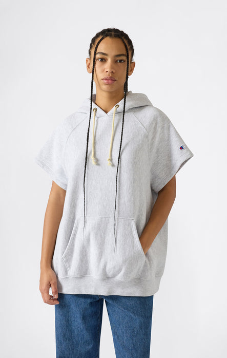 Sweat Léger Sans Manches à Capuche Reverse Weave pour Femme