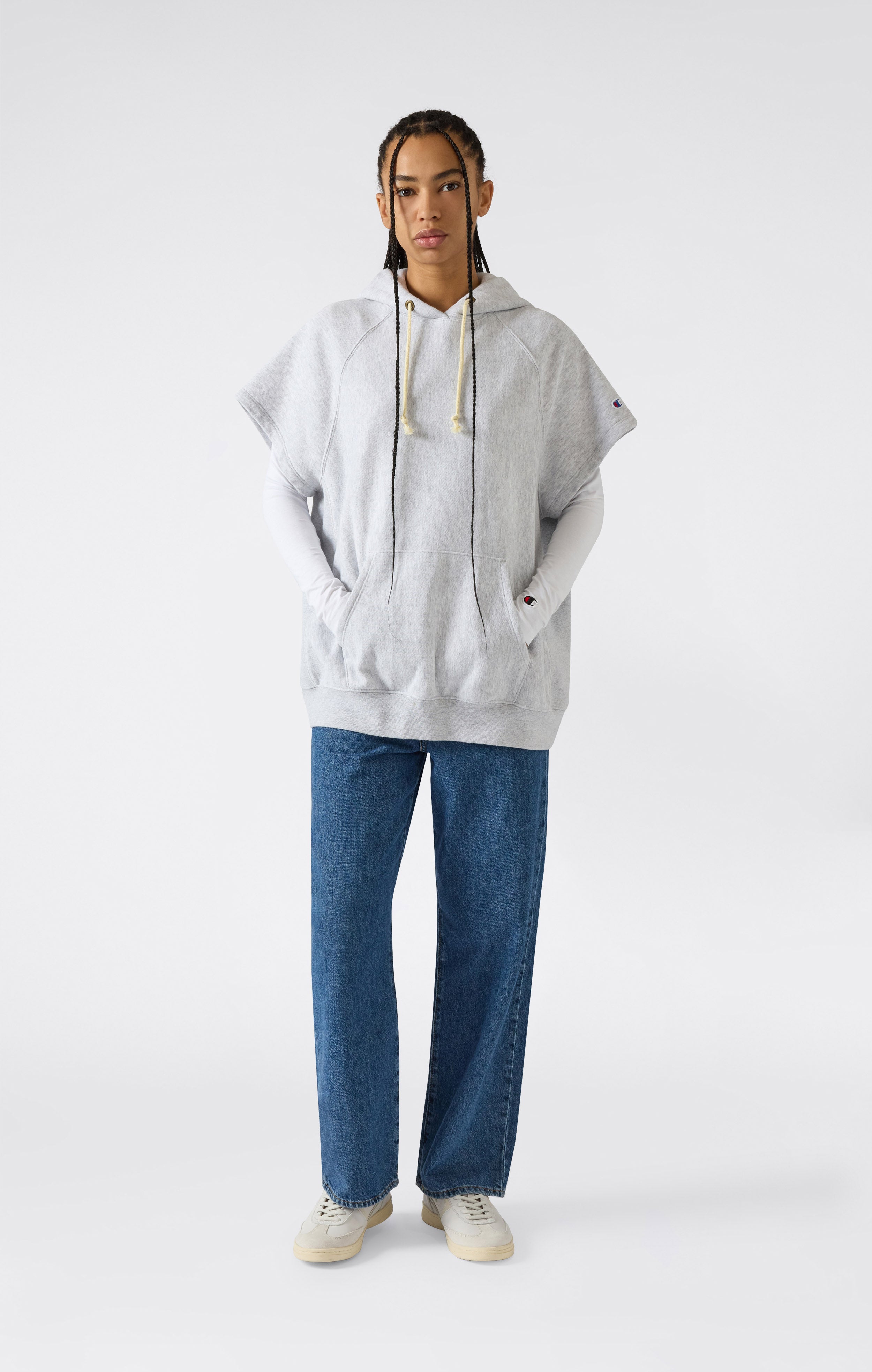 Women’s Lightweight Reverse Weave Sleeveless Hoodie