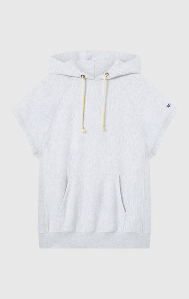 Damen Leichter Reverse Weave Ärmelloser Hoodie