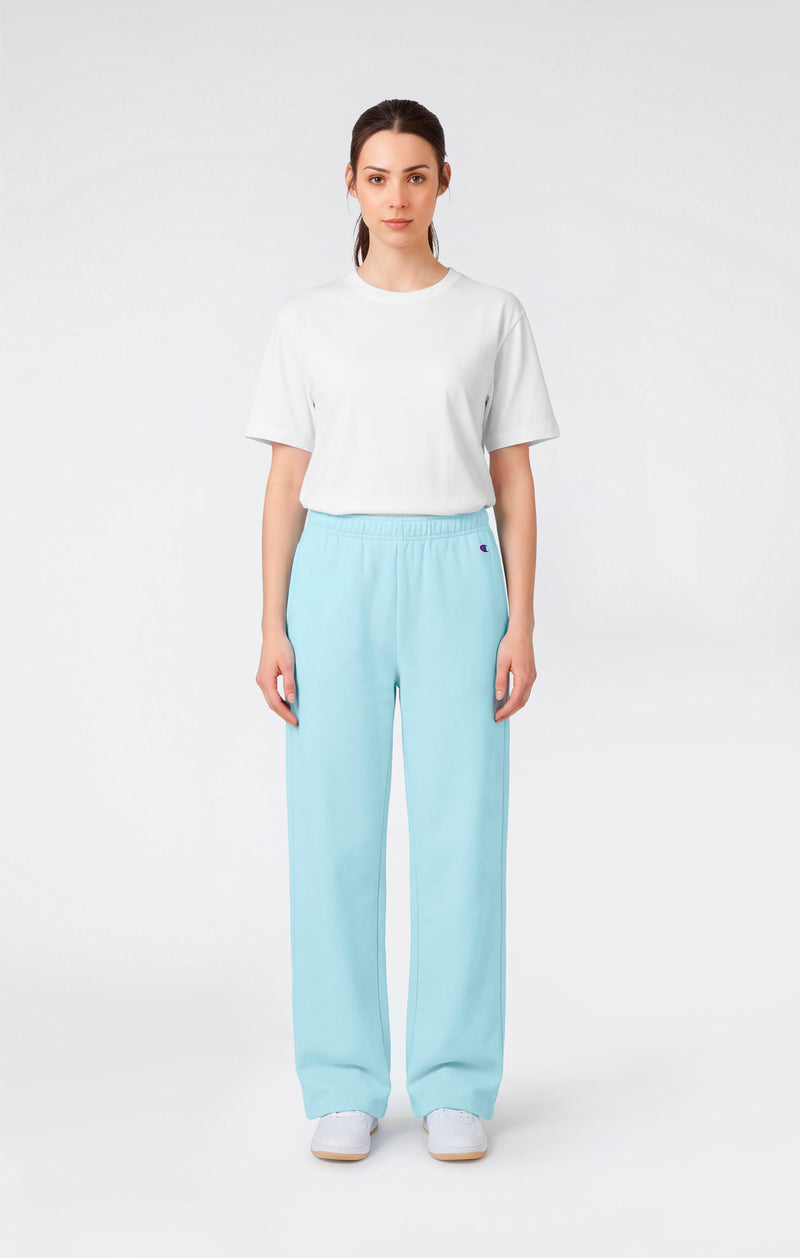 Pantaloni a Gamba Ampia Leggeri Reverse Weave da Donna