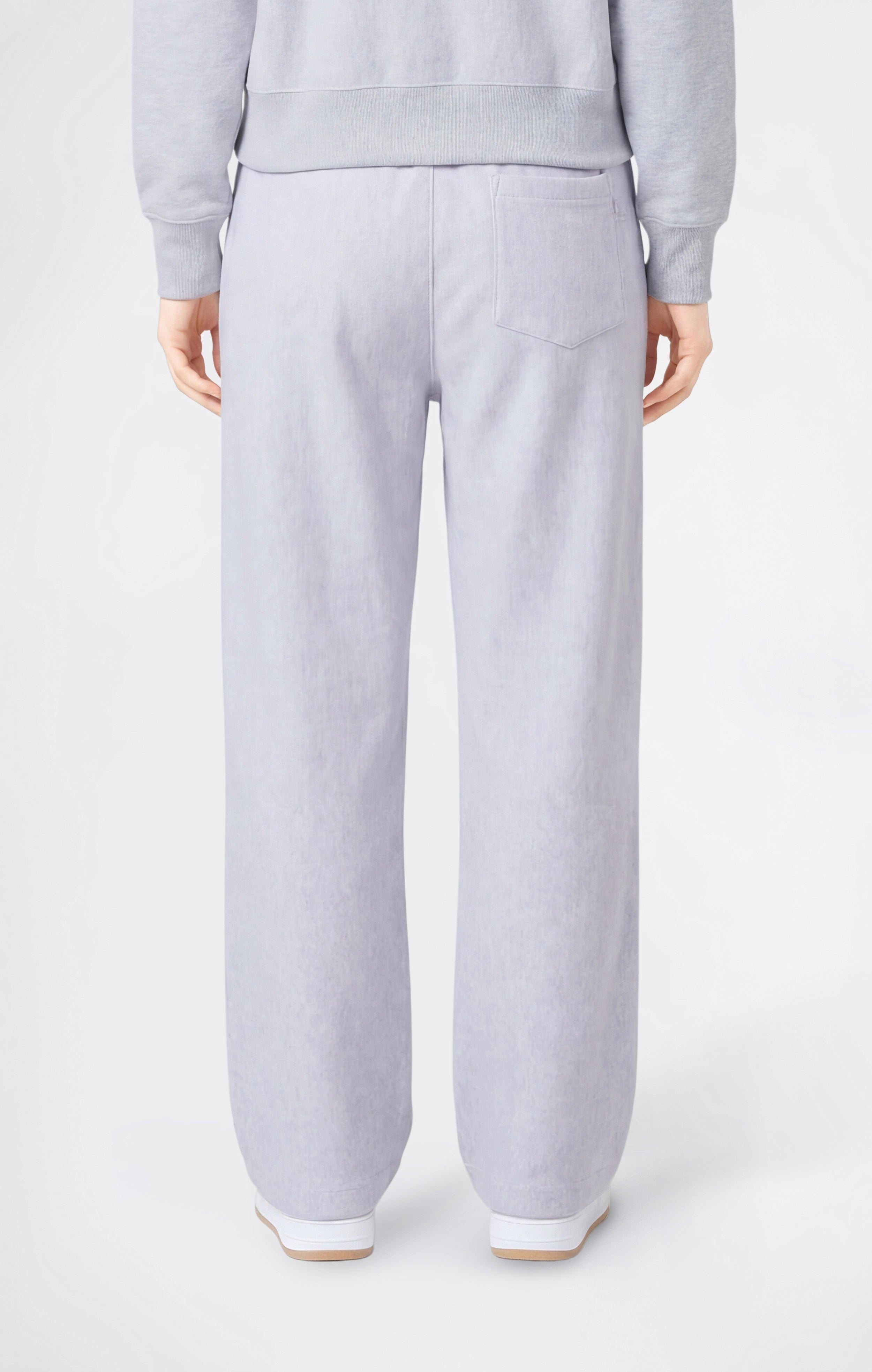 Pantaloni a Gamba Ampia Leggeri Reverse Weave da Donna