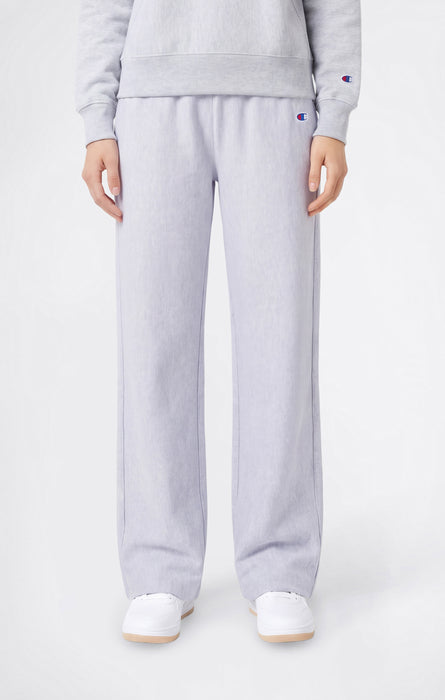 Damen Leichte Reverse Weave Wide Leg Hose