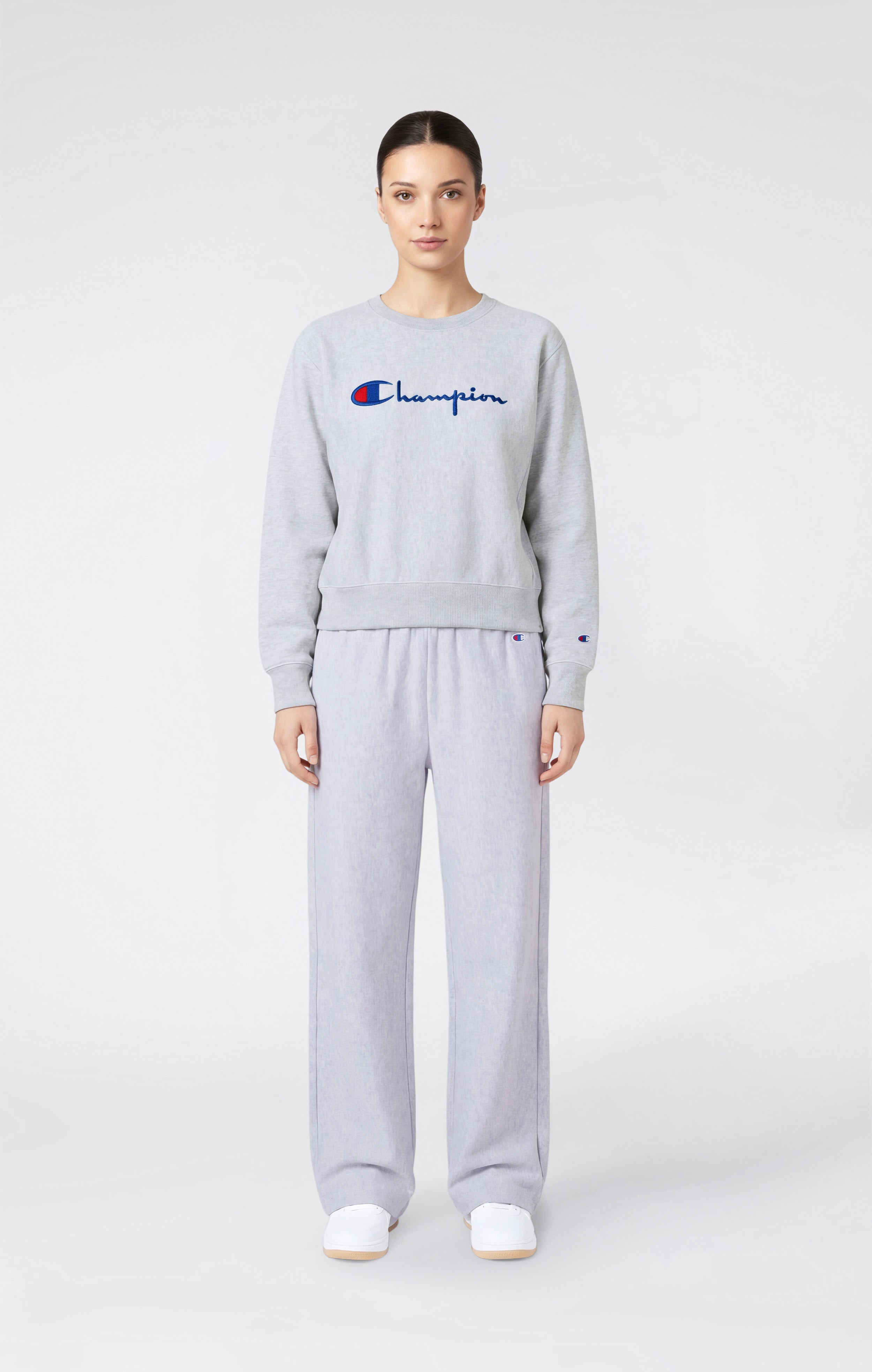 Pantaloni a Gamba Ampia Leggeri Reverse Weave da Donna