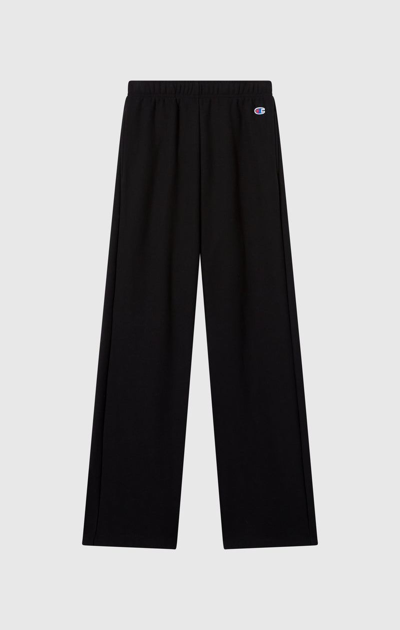 Damen Leichte Reverse Weave Wide Leg Hose
