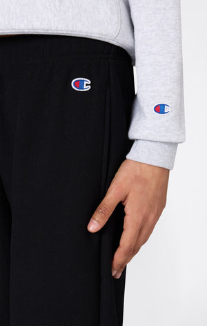 Damen Leichte Reverse Weave Wide Leg Hose