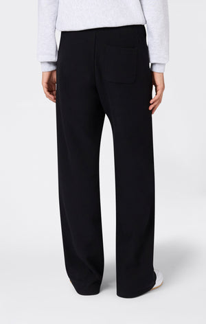 Damen Leichte Reverse Weave Wide Leg Hose