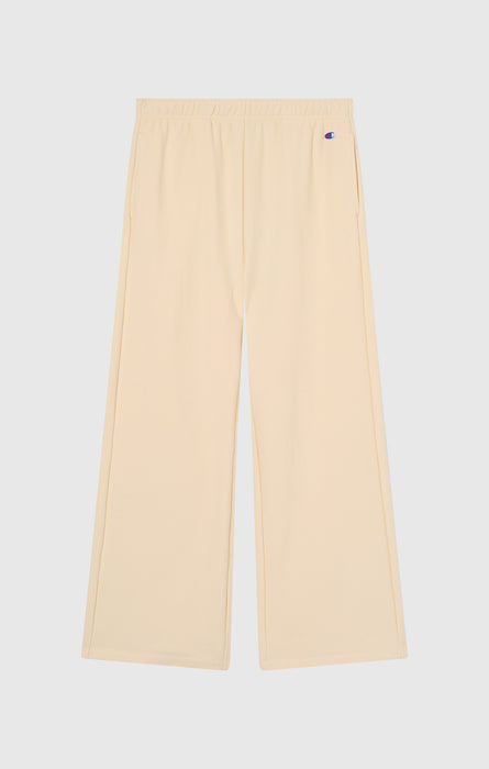 Damen Leichte Reverse Weave Wide Leg Hose