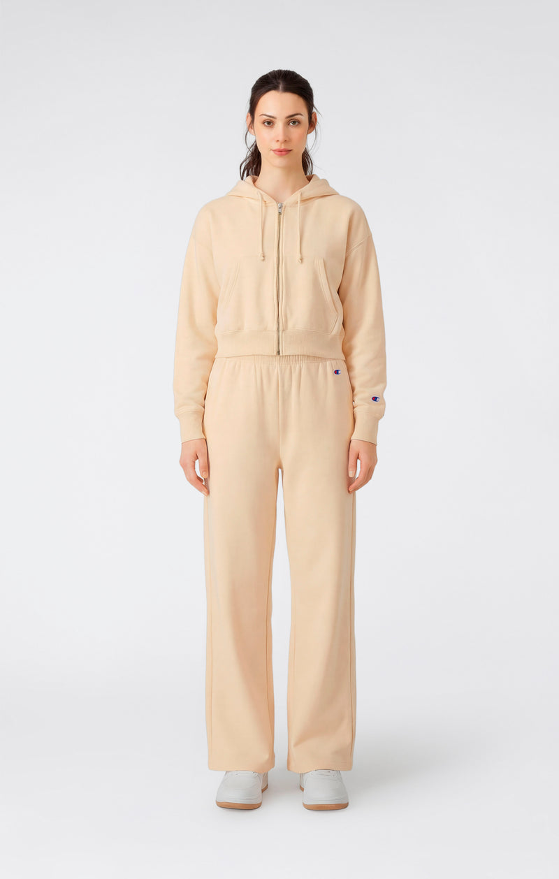 Pantaloni a Gamba Ampia Leggeri Reverse Weave da Donna