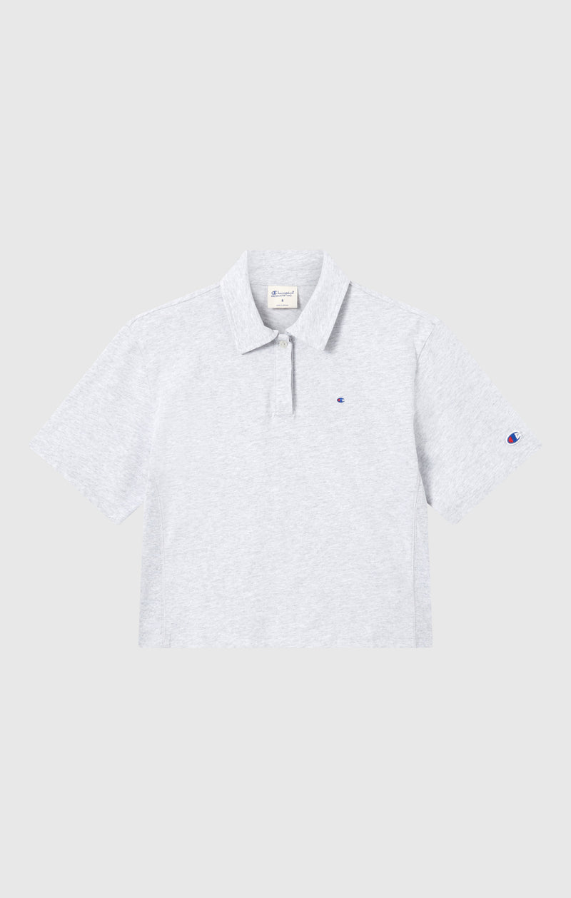 Polo Corta in Jersey di Cotone da Donna