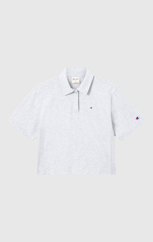 Polo Corta in Jersey di Cotone da Donna