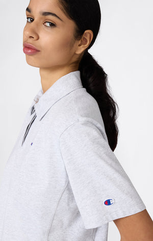 Polo Corta in Jersey di Cotone da Donna