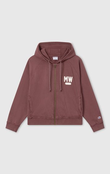 Sweat à capuche East West avec zip intégral pour femme