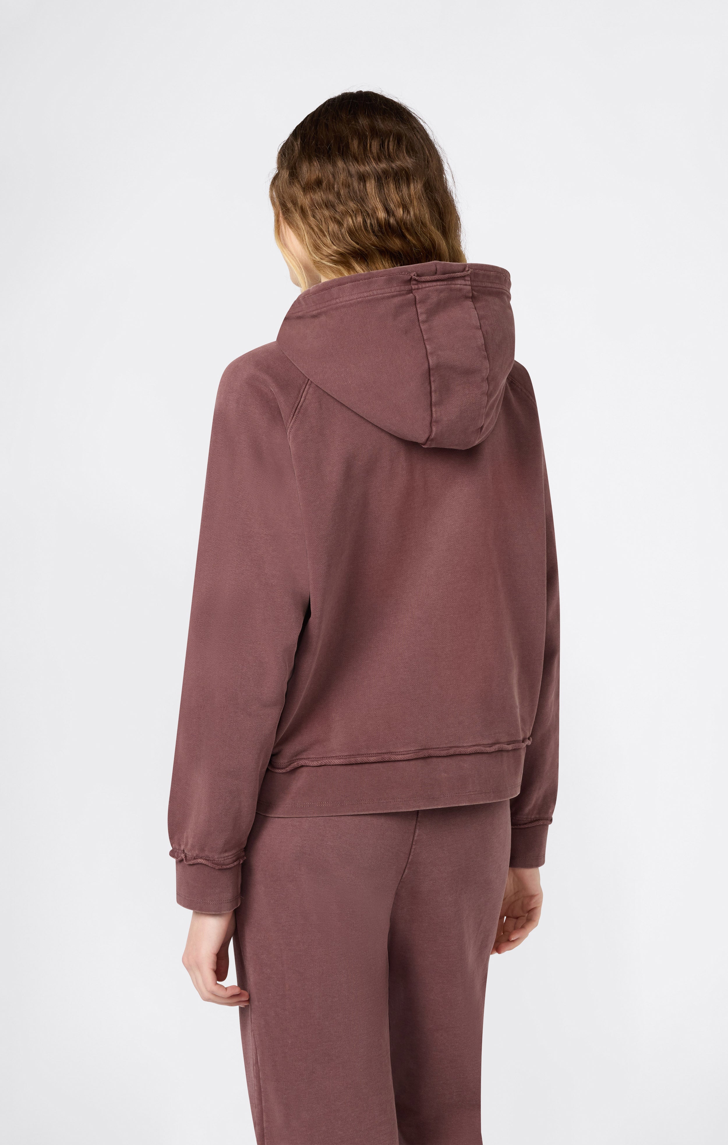 Damen East West Kapuzensweatshirt mit durchgehendem Reißverschluss