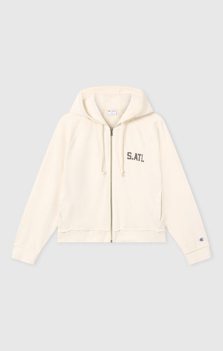 Felpa East West con Cappuccio e Zip Intera da Donna