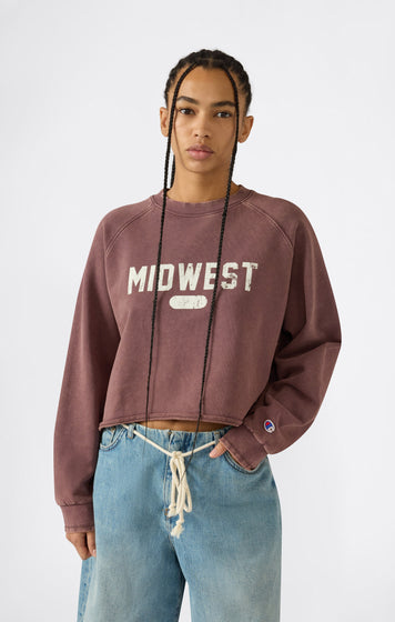 Women’s East West Cropped Crewneck Sweatshirt