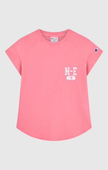 T-shirt East West à col rond pour femme