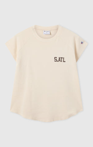 Damen East West T-Shirt mit Rundhalsausschnitt