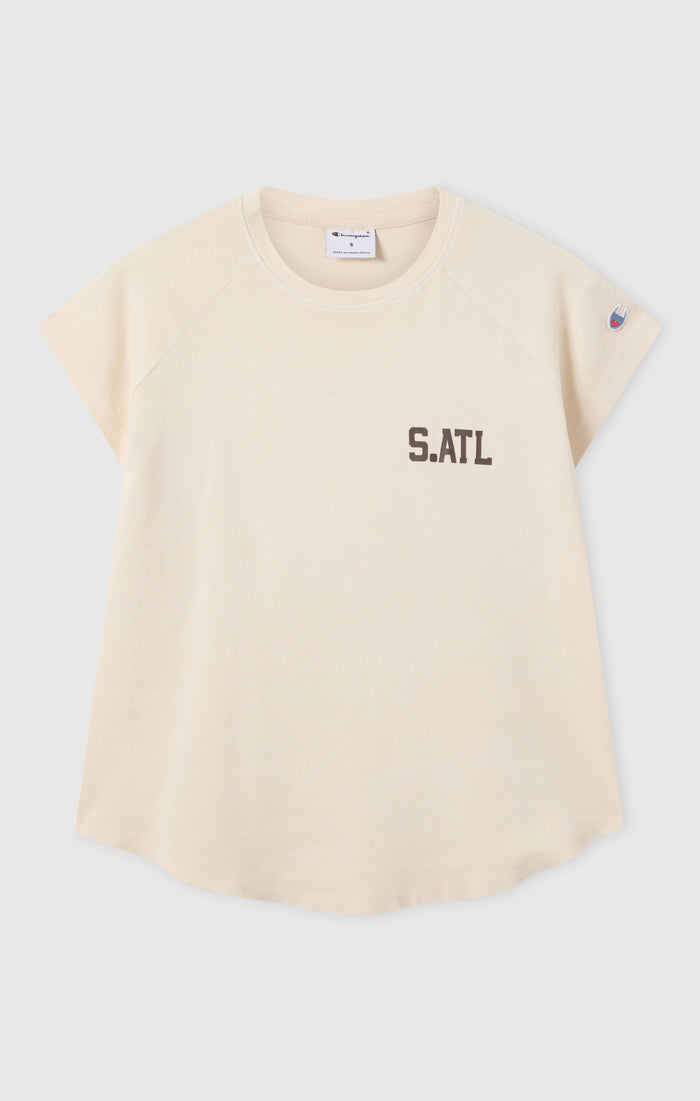 Damen East West T-Shirt mit Rundhalsausschnitt