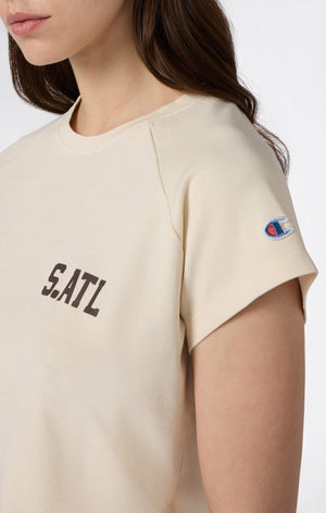 Damen East West T-Shirt mit Rundhalsausschnitt