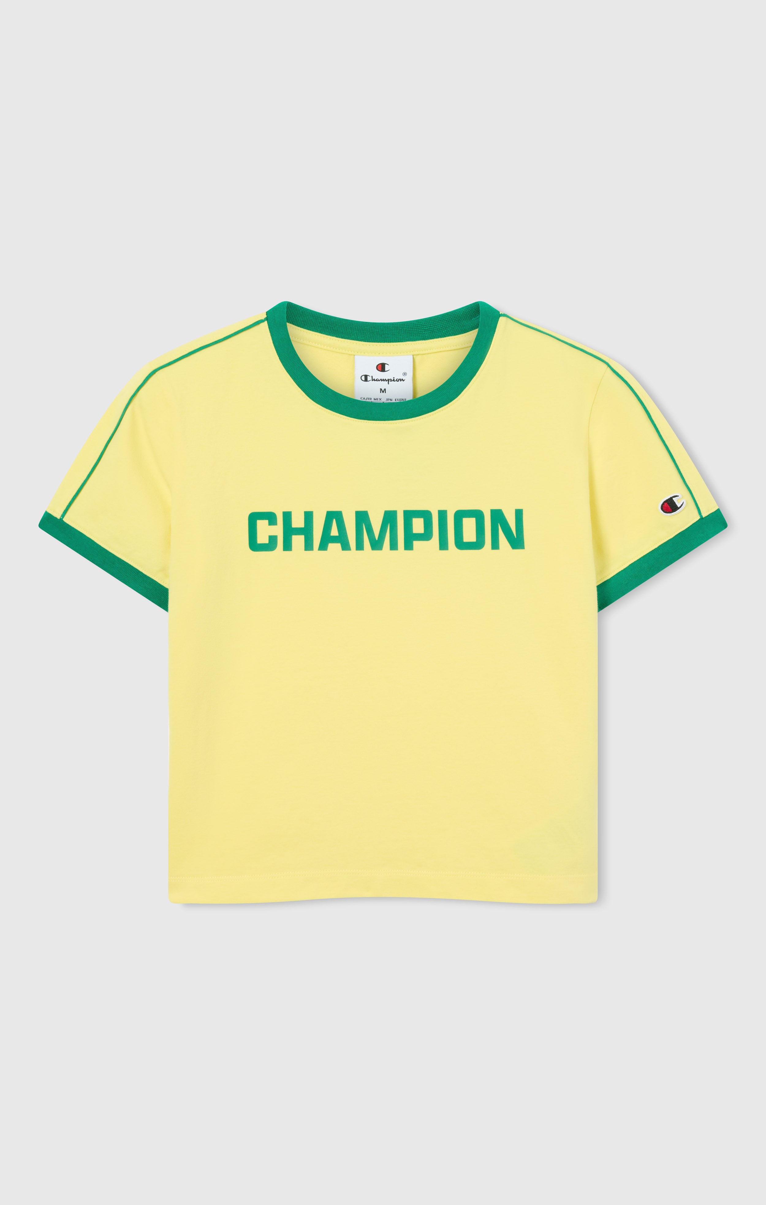 Women’s Crewneck T-Shirt with Contrast Logo