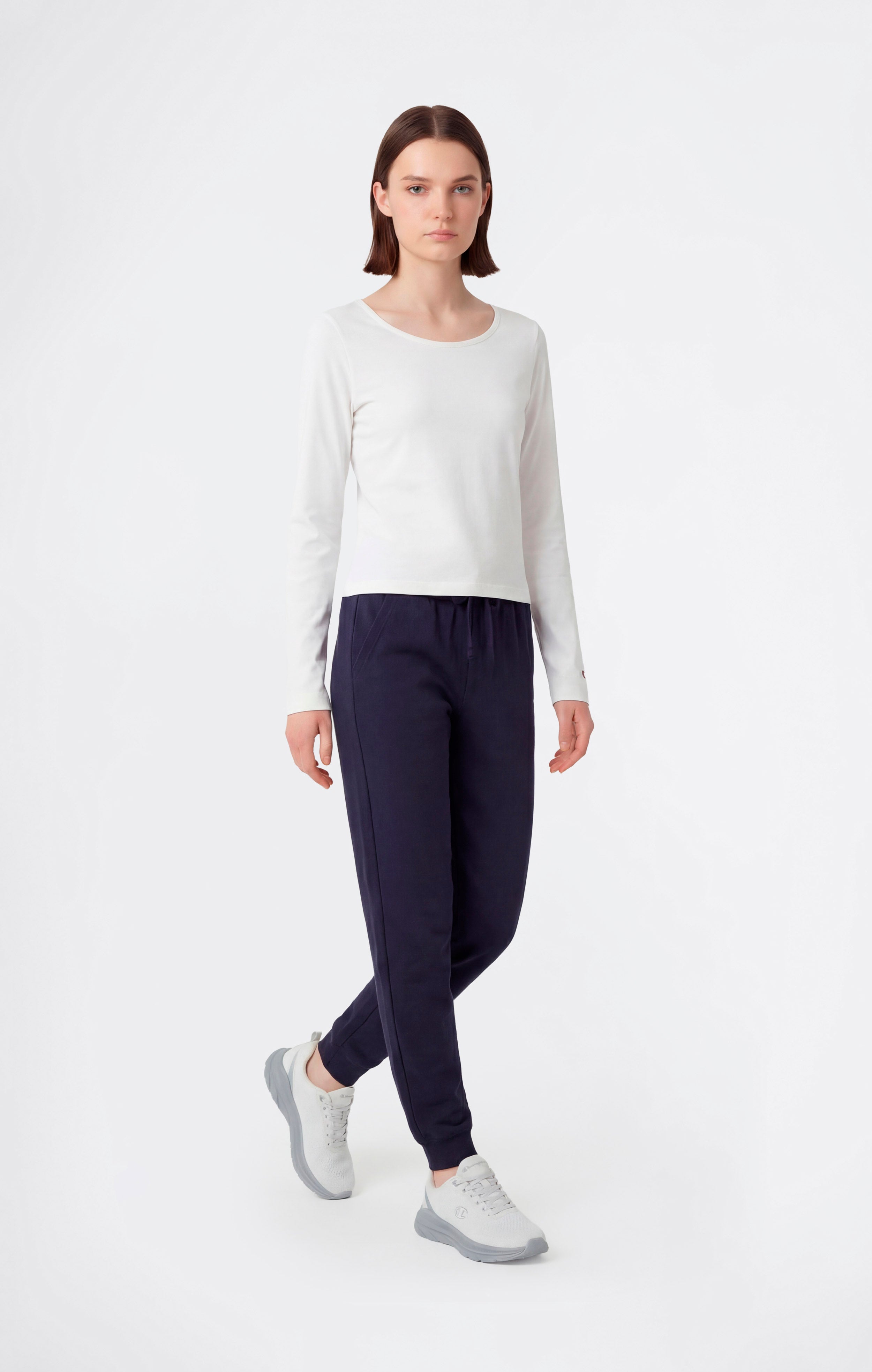 Women’s Lightweight Jogger Pants with Elastic Cuffs Icons