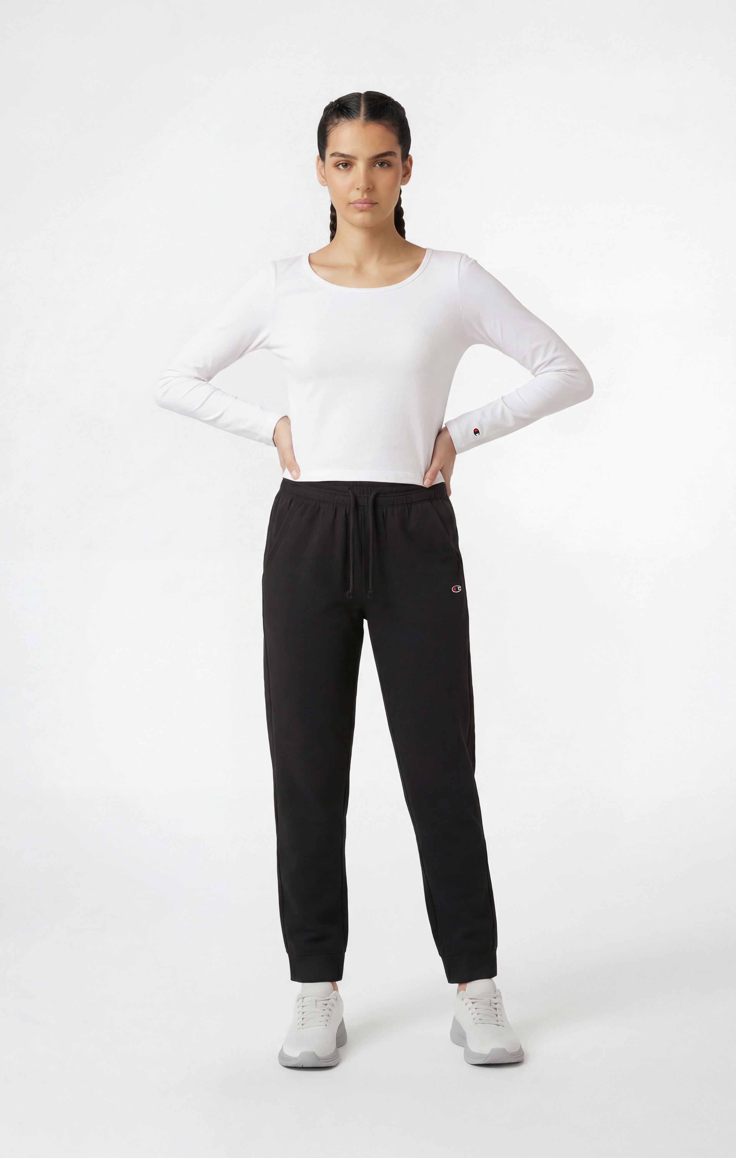 Women’s Lightweight Jogger Pants with Elastic Cuffs Icons