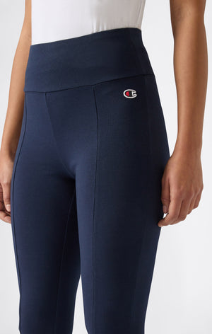 Leggings 3/4 in Cotone Elasticizzato da Donna Icons