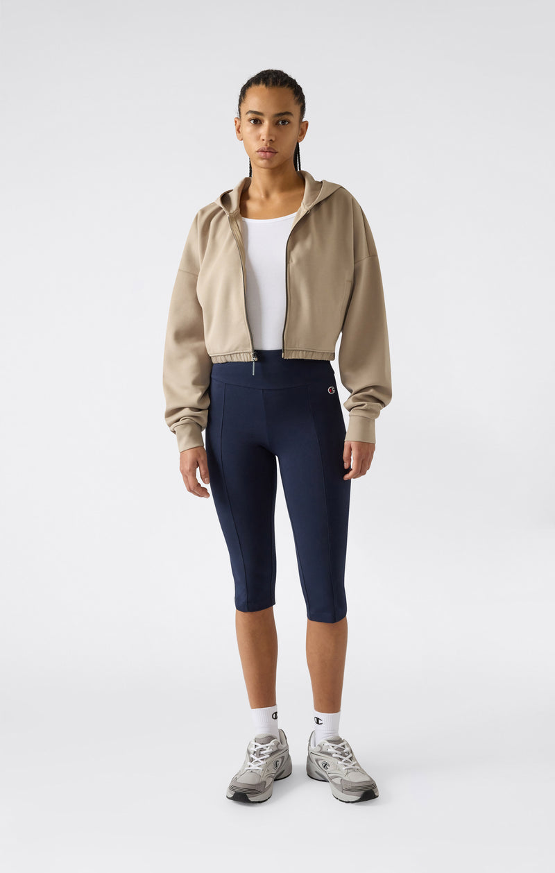 Leggings 3/4 in Cotone Elasticizzato da Donna Icons