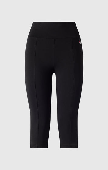 Leggings 3/4 in Cotone Elasticizzato da Donna Icons