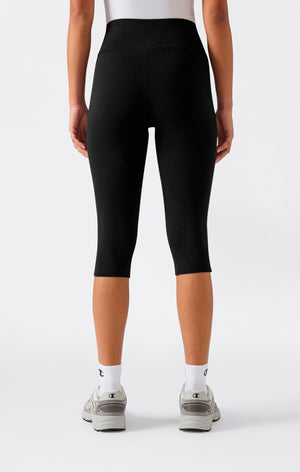 Leggings 3/4 in Cotone Elasticizzato da Donna Icons