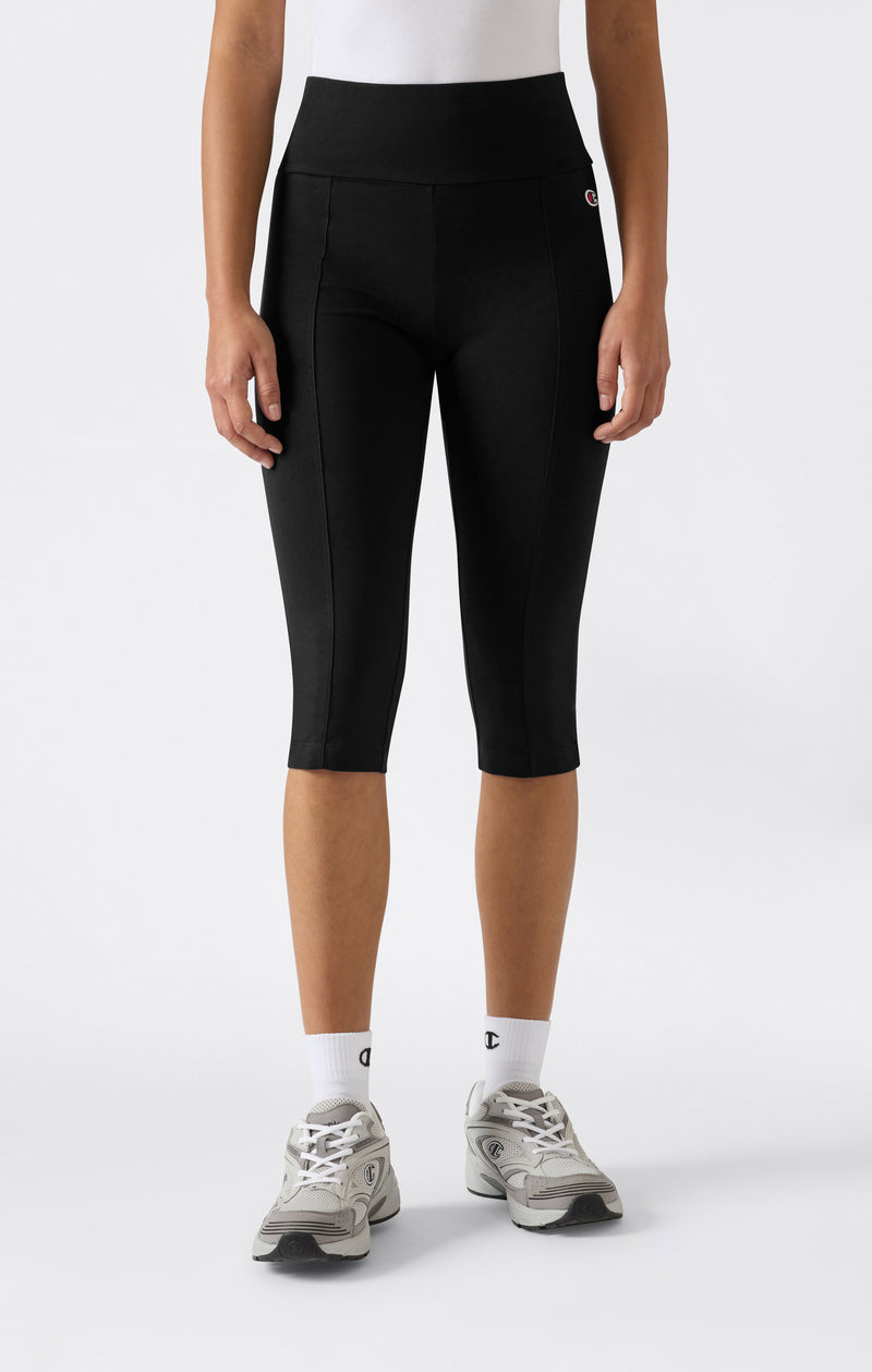 Leggings 3/4 in Cotone Elasticizzato da Donna Icons