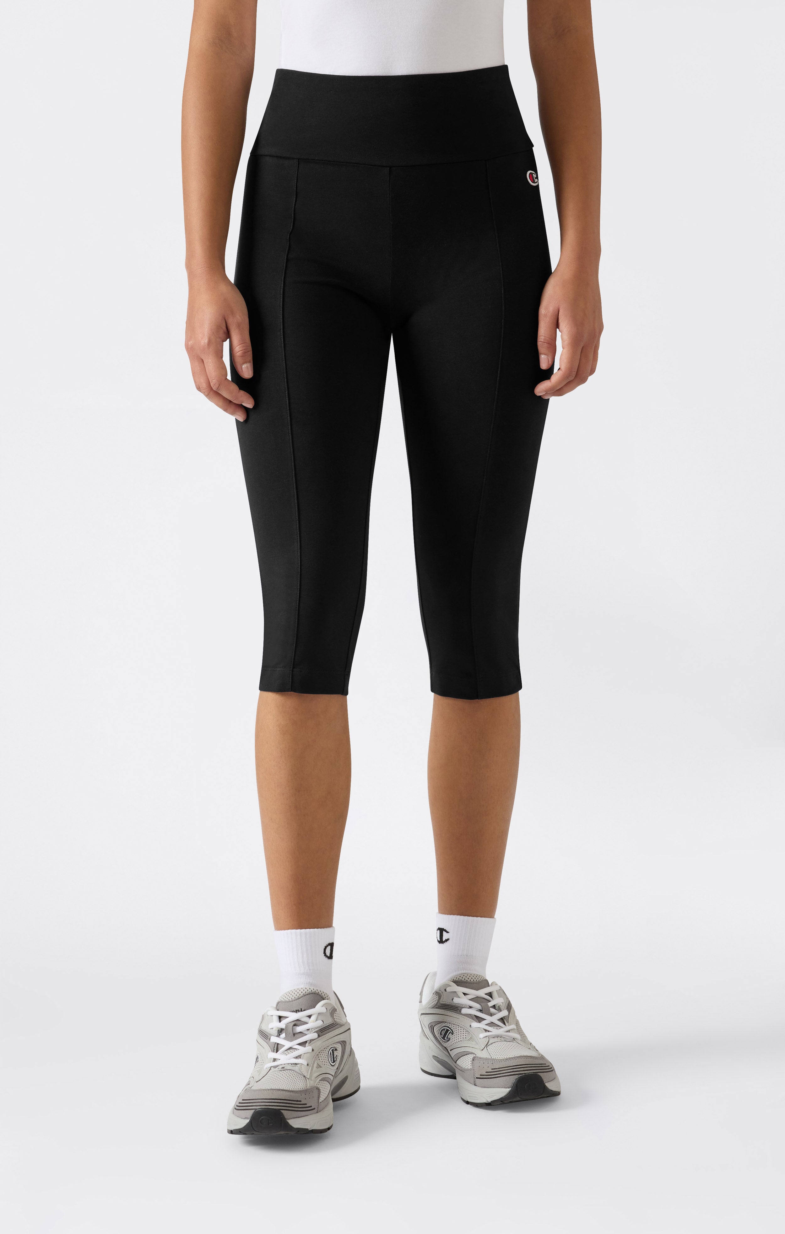 Leggings 3/4 in Cotone Elasticizzato da Donna Icons