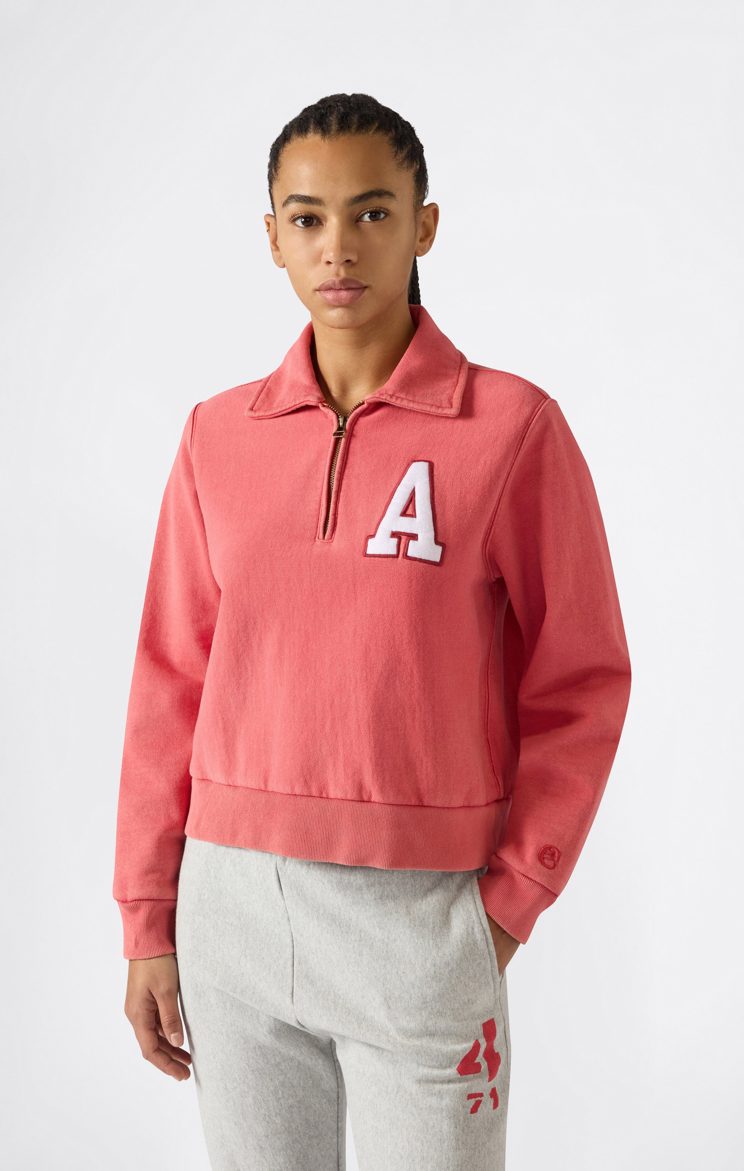 Sweat Demi-Zip Reverse Weave pour Femme Time Capsule