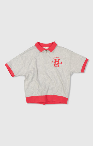 Women’s Half Zip Polo T-Shirt Time Capsule