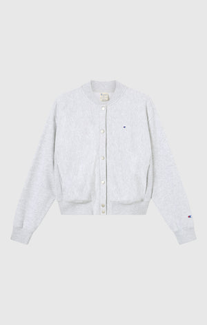 Felpa Bomber Leggera Reverse Weave da Donna