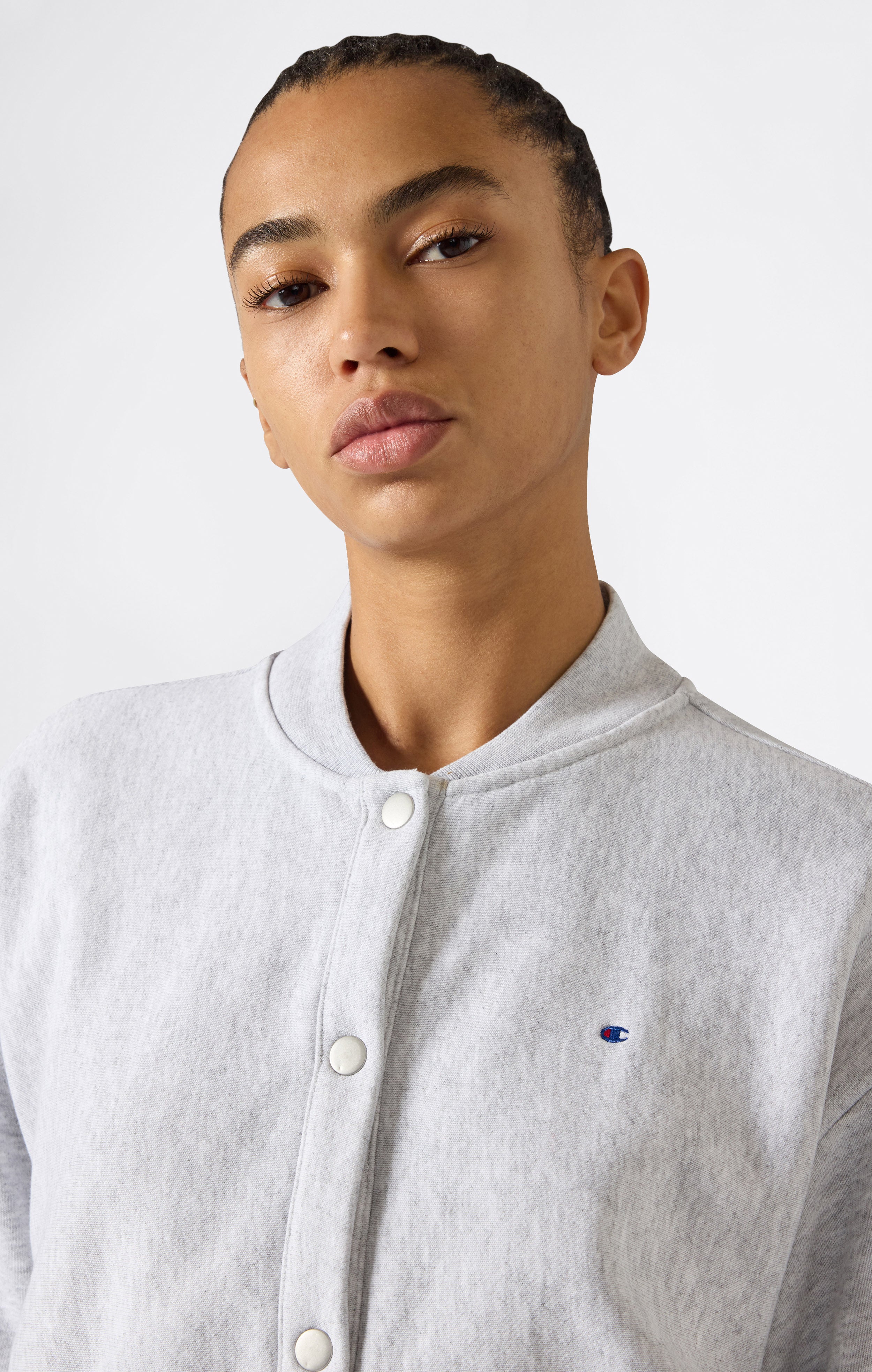 Felpa Bomber Leggera Reverse Weave da Donna