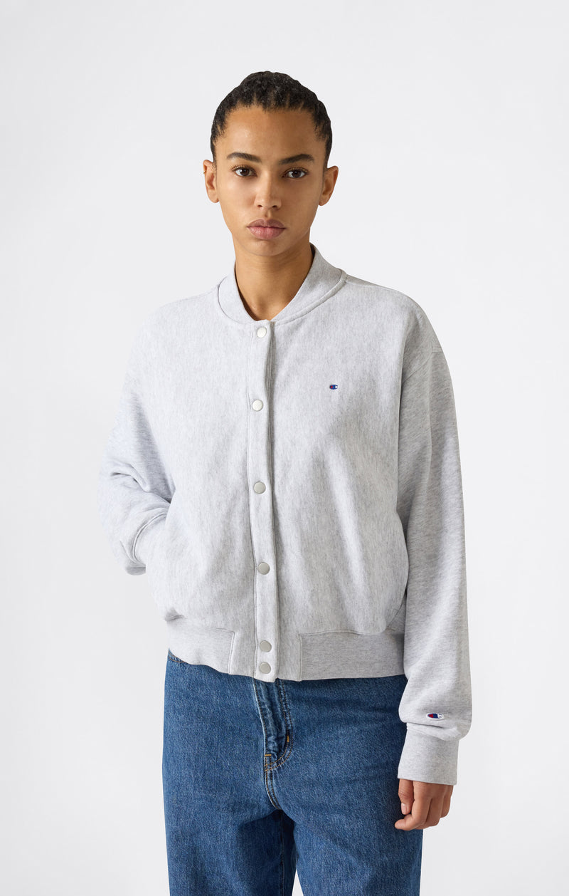 Felpa Bomber Leggera Reverse Weave da Donna