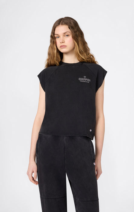 Women’s Boxing-Inspired Crewneck T-Shirt