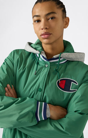 Chaqueta Bomber con Capucha para Mujer