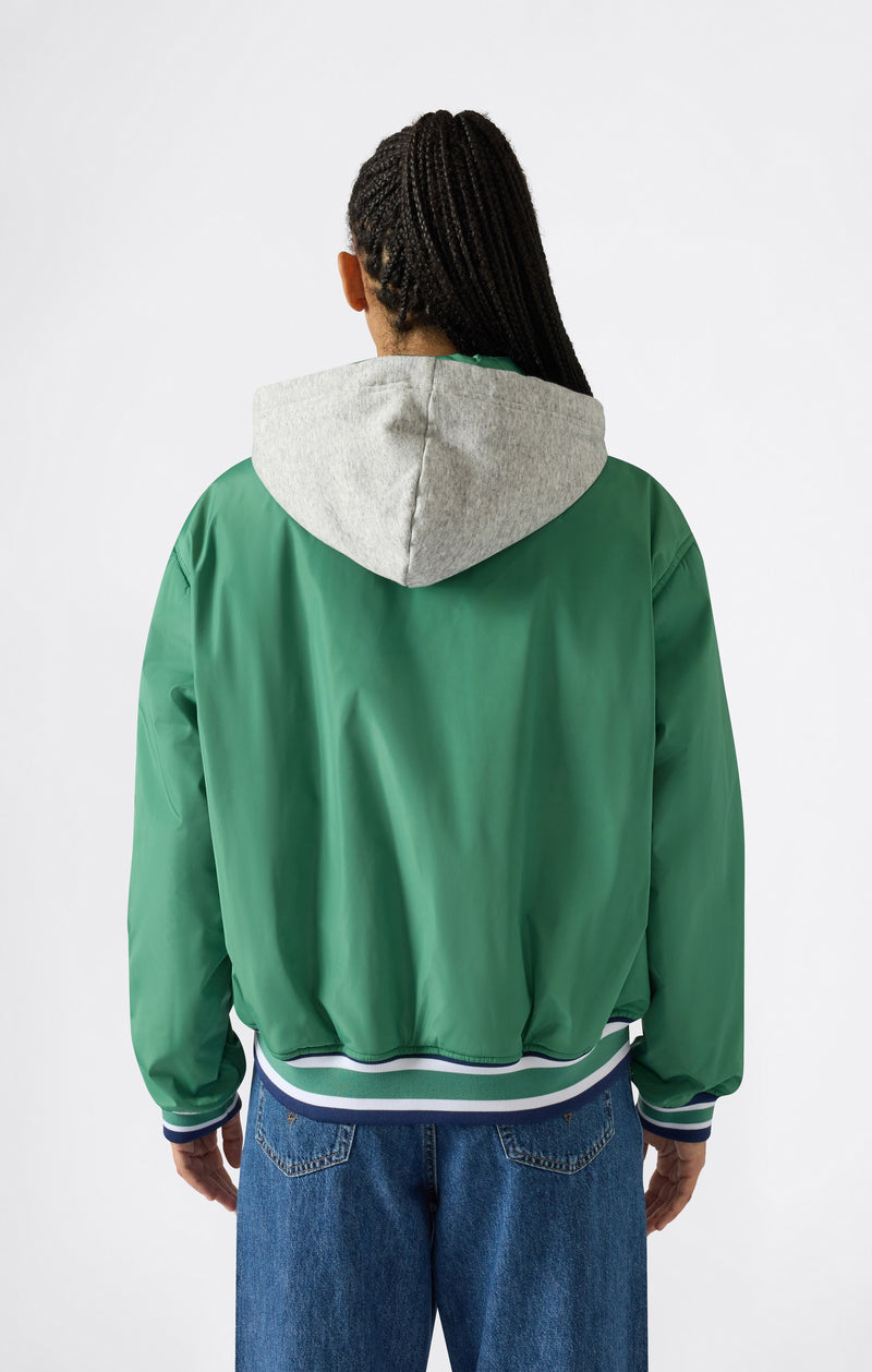 Chaqueta Bomber con Capucha para Mujer