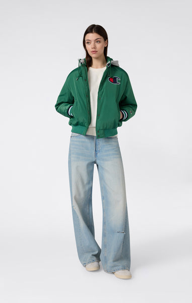 Damen Bomberjacke mit Kapuze