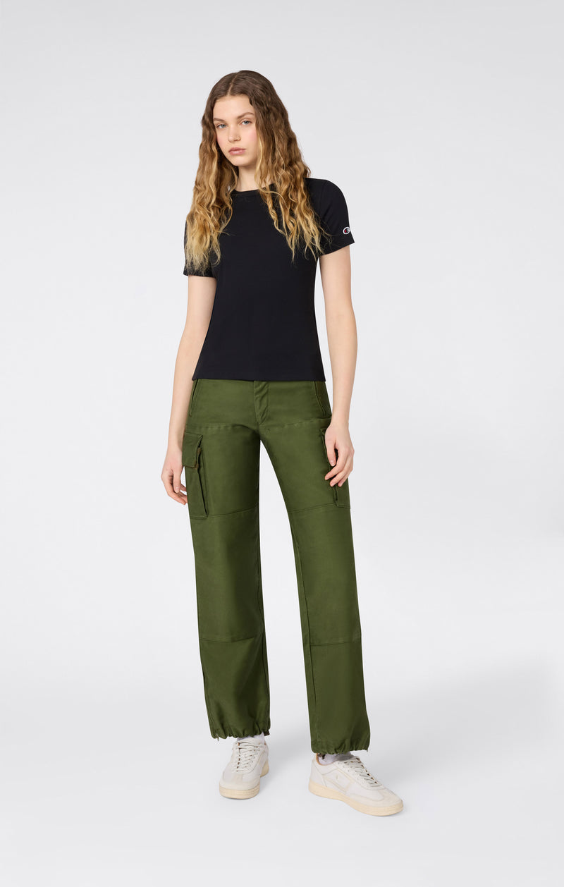 Damen Stretch-Ripp-T-Shirt