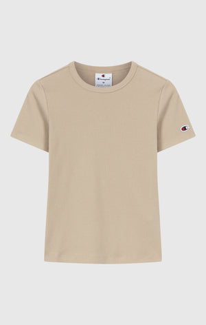 Damen Stretch-Ripp-T-Shirt