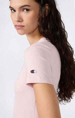 Damen Stretch-Ripp-T-Shirt