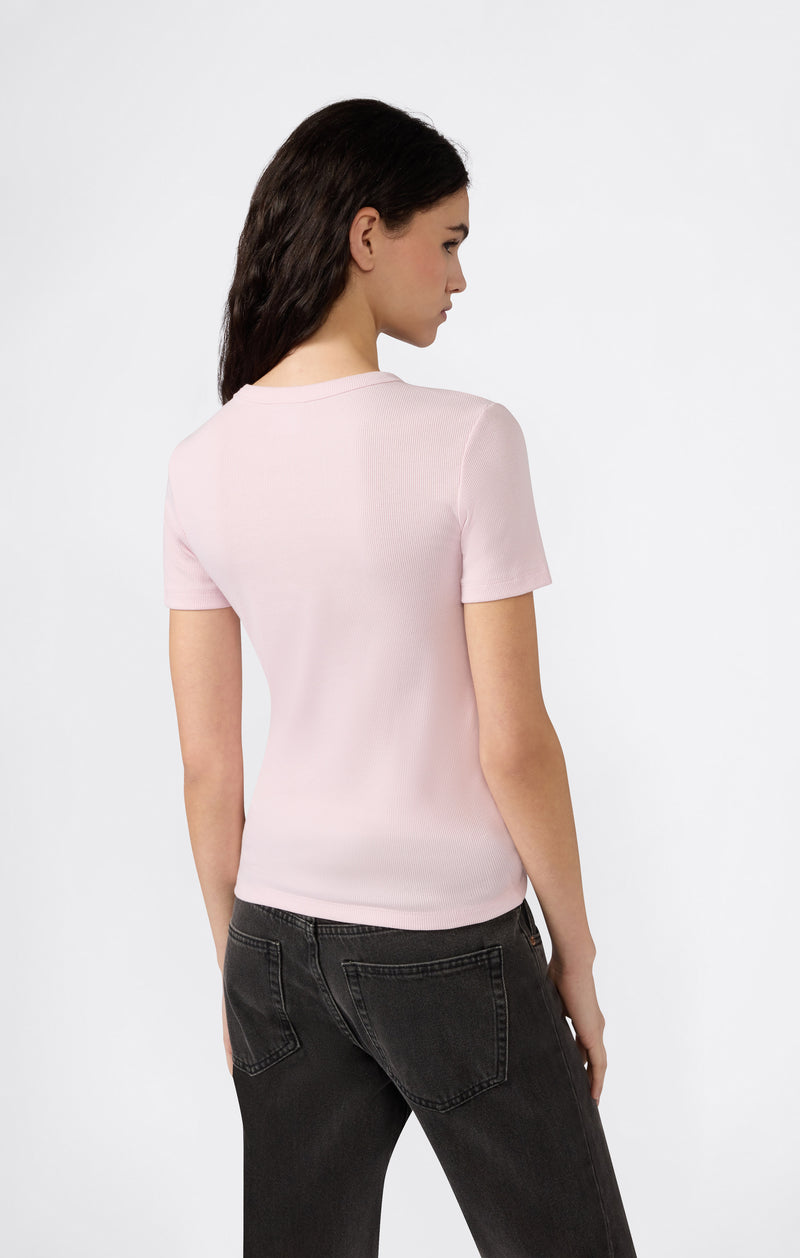 Damen Stretch-Ripp-T-Shirt