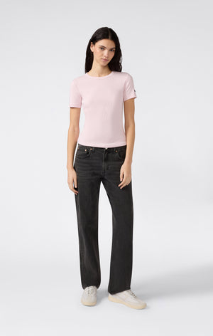 Damen Stretch-Ripp-T-Shirt