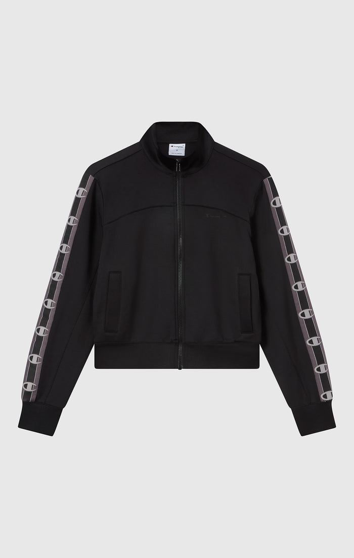 Women’s Full Zip Tape Logo Interlock Sweatshirt