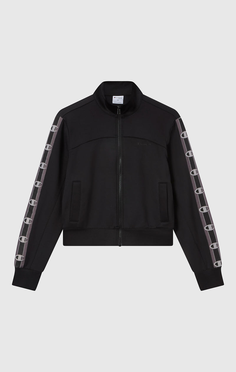 Women’s Full Zip Tape Logo Interlock Sweatshirt
